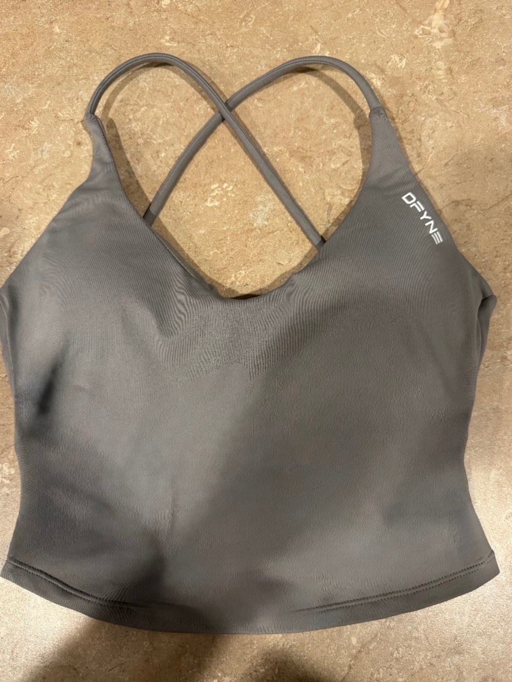 DFYNE Dynamic Strappy Top Sage Green Women’s Medium NEW